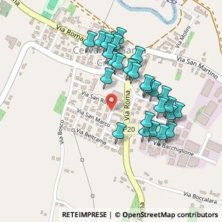 Mappa Via San Rocco, 35030 Cervarese Santa Croce PD, Italia (0.22786)