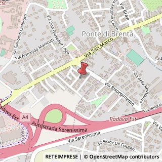 Mappa Via Lidia Bianchi, 18, 35129 Padova, Padova (Veneto)