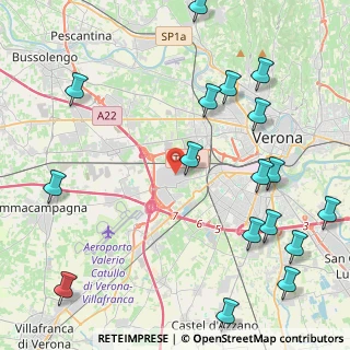 Mappa Viale Gerhard Richard Gumpert, 37137 Verona VR, Italia (5.70529)