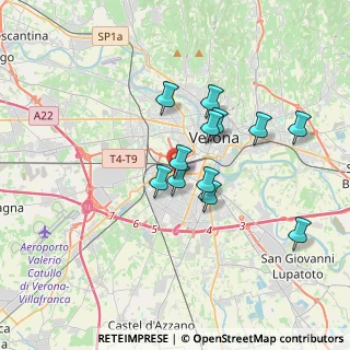 Mappa Stradone Santa Lucia, 37137 Verona VR, Italia (2.89417)