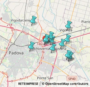 Mappa Via Antonio Calore, 35129 Padova PD, Italia (2.82538)