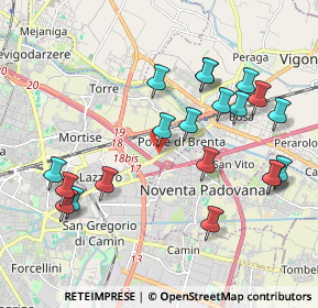 Mappa Via Antonio Calore, 35129 Padova PD, Italia (2.116)