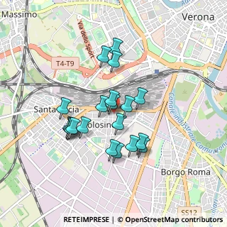 Mappa Via Franco Maria Cattarinetti, 37136 Verona VR, Italia (0.7355)