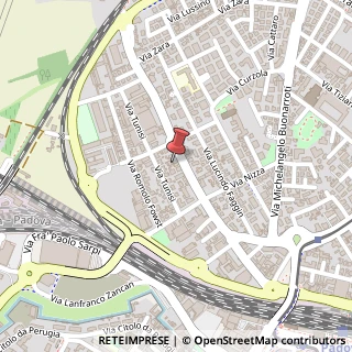 Mappa Via Annibale da Bassano, 43, 35135 Padova, Padova (Veneto)