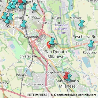 Mappa Via Sergnano, 20097 San Donato Milanese MI, Italia (3.87056)