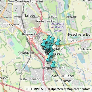 Mappa Via Sergnano, 20097 San Donato Milanese MI, Italia (0.8675)