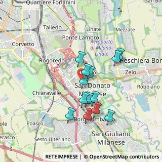 Mappa Via Sergnano, 20097 San Donato Milanese MI, Italia (1.50308)