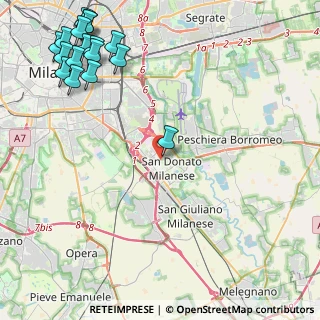 Mappa Via Sergnano, 20097 San Donato Milanese MI, Italia (6.33706)