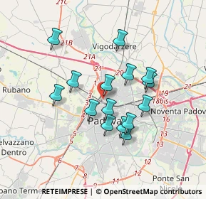 Mappa Via Bernina, 35135 Padova PD, Italia (2.92533)
