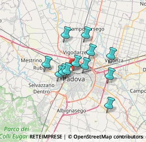 Mappa Via Bernina, 35135 Padova PD, Italia (5.135)