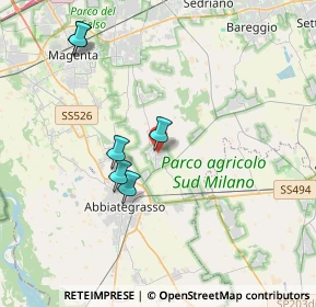 Mappa Via Pisani Dossi, 20080 Albairate MI, Italia (5.70455)