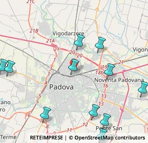 Mappa 35132 Padova PD, Italia (5.6825)