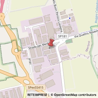 Mappa Strada Provinciale 181, 11, 26833 Zona Industriale LO, Italia, 26833 Merlino, Lodi (Lombardia)