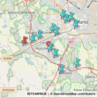 Mappa Via Piero Gobetti, 20090 Buccinasco MI, Italia (3.95923)