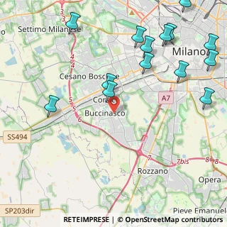 Mappa Via Piero Gobetti, 20090 Buccinasco MI, Italia (5.56071)