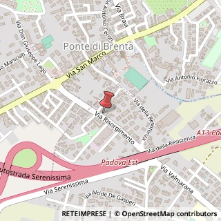Mappa Via Risorgimento, 22, 35027 Noventa Padovana, Padova (Veneto)