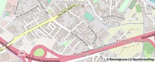 Mappa Noventa Padovana
