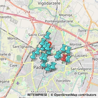 Mappa Via Tiziano Aspetti, 35131 Padova PD, Italia (1.3515)