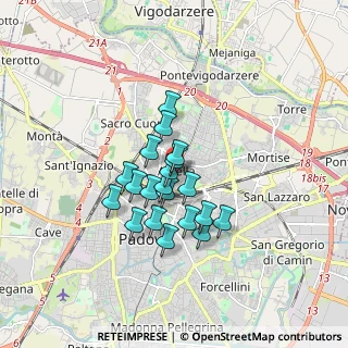 Mappa Via Tiziano Aspetti, 35131 Padova PD, Italia (1.2395)