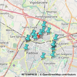 Mappa Via Tiziano Aspetti, 35131 Padova PD, Italia (1.42563)