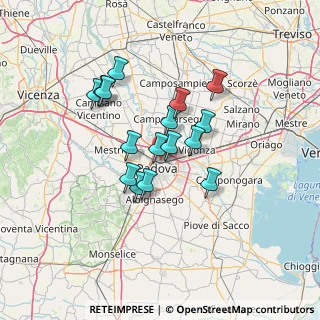 Mappa Via Tiziano Aspetti, 35131 Padova PD, Italia (10.74625)