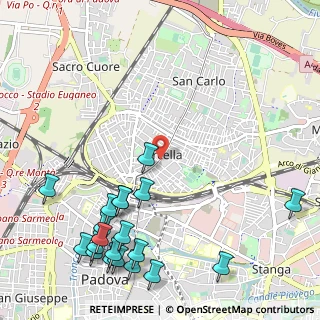 Mappa Via Tiziano Aspetti, 35131 Padova PD, Italia (1.445)