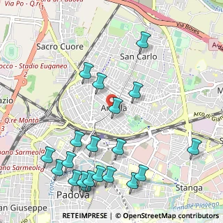 Mappa Via Tiziano Aspetti, 35131 Padova PD, Italia (1.2845)