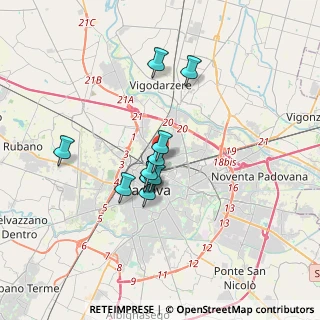Mappa Via Tiziano Aspetti, 35131 Padova PD, Italia (2.59)