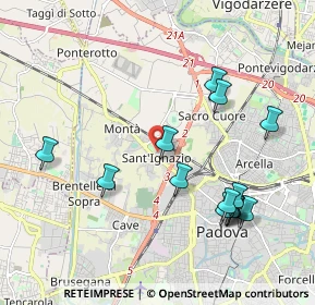 Mappa Padova, 35136 Padova PD, Italia (2.12429)