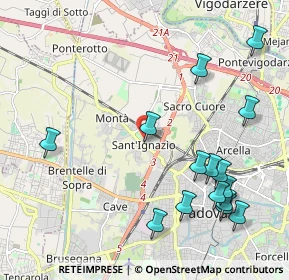 Mappa Padova, 35136 Padova PD, Italia (2.476)