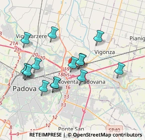 Mappa Via Maniciati Armando, 35129 Padova PD, Italia (3.46533)