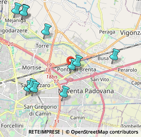 Mappa Via Don Giuseppe Lago, 35129 Padova PD, Italia (2.43455)