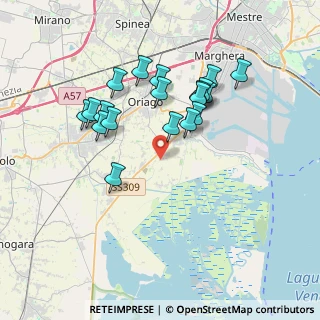 Mappa Via Bastie Interne, 30034 Mira VE, Italia (3.38105)