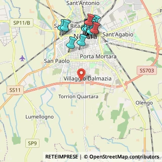 Mappa Via Francesco Petrarca, 28100 Novara NO, Italia (2.3685)