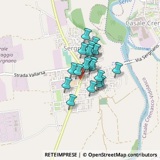 Mappa Via G. Colbert, 26010 Sergnano CR, Italia (0.268)