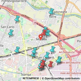 Mappa Via Giuseppe Perotti, 35129 Padova PD, Italia (1.2475)