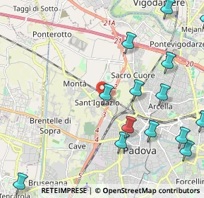 Mappa Via Pigafetta, 35136 Padova PD, Italia (2.918)