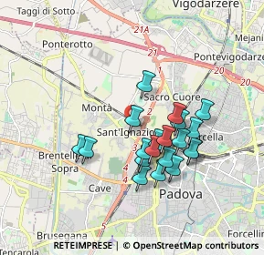 Mappa Via Pigafetta, 35136 Padova PD, Italia (1.5025)