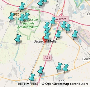 Mappa Via Piave, 25021 Bagnolo Mella BS, Italia (4.6455)