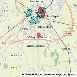 Mappa Via Adriatico, 28100 Novara NO, Italia (2.3705)