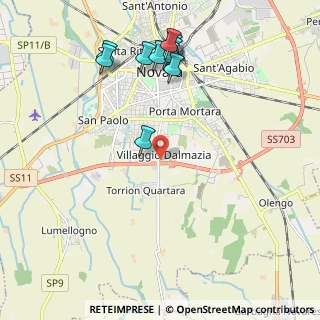 Mappa Via Adriatico, 28100 Novara NO, Italia (2.33091)