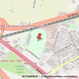 Mappa Via dell'Ippodromo, 4, 35129 Padova, Padova (Veneto)