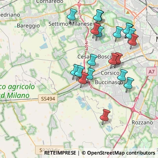 Mappa Viale Cristoforo Colombo 13 angolo Via Claudio Monteverdi, 20090 Trezzano sul Naviglio MI, Italia (4.3465)