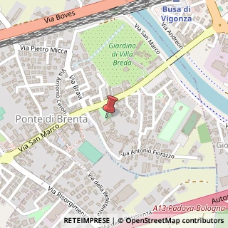 Mappa Via San Marco, 302, 35129 Padova, Padova (Veneto)