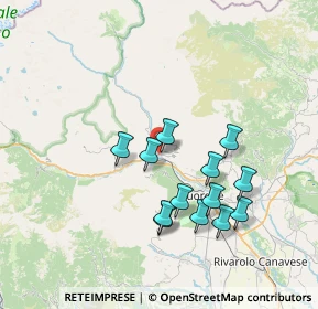 Mappa Via del Fort, 10085 Pont Canavese TO, Italia (6.69615)