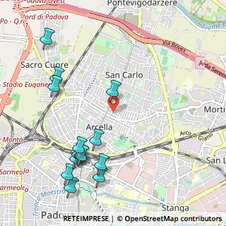 Mappa Via Annibale Padovano, 35133 Padova PD, Italia (1.25357)