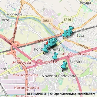 Mappa Via San Marco, 35129 Ponte di Brenta PD, Italia (0.5305)