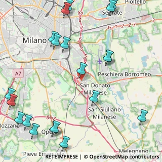 Mappa Via Rogoredo, 20097 San Donato Milanese MI, Italia (6.0615)