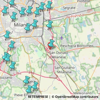 Mappa Via Rogoredo, 20097 San Donato Milanese MI, Italia (6.8675)
