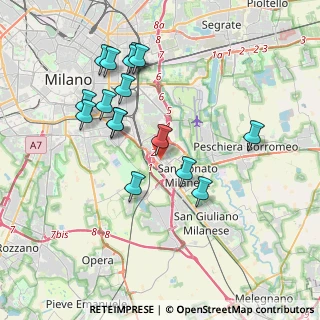 Mappa Via Rogoredo, 20097 San Donato Milanese MI, Italia (3.78438)